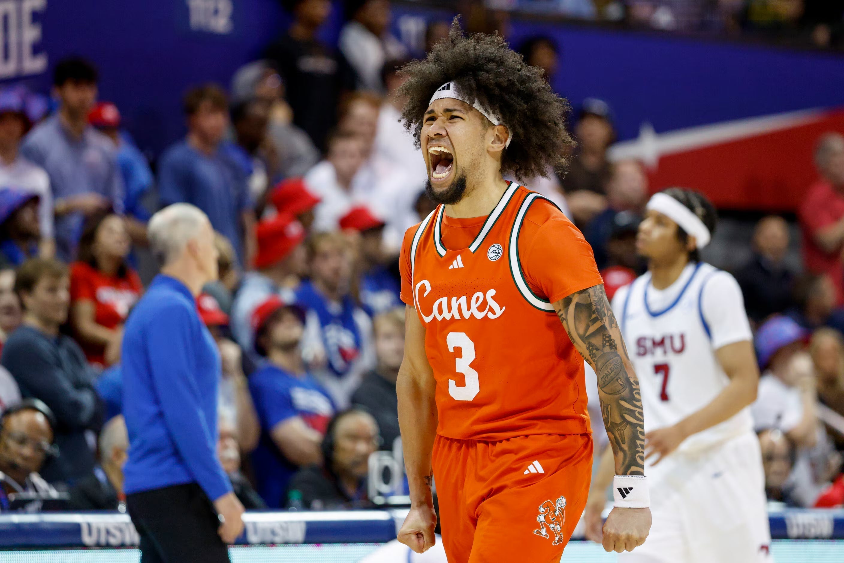 Canes Hoops Ties Program Record for Regular Season Wins with 77-69 Road Victory Over SMU