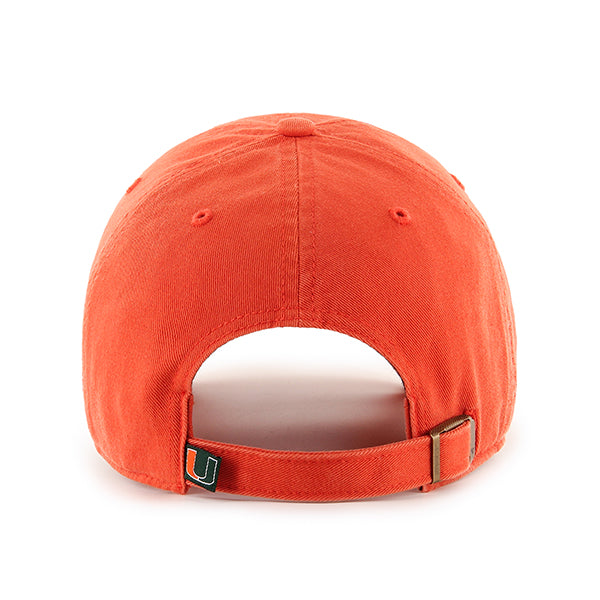 Miami Hurricanes 47 Brand Clean Up U Adjustable Slouch Hat - Orange
