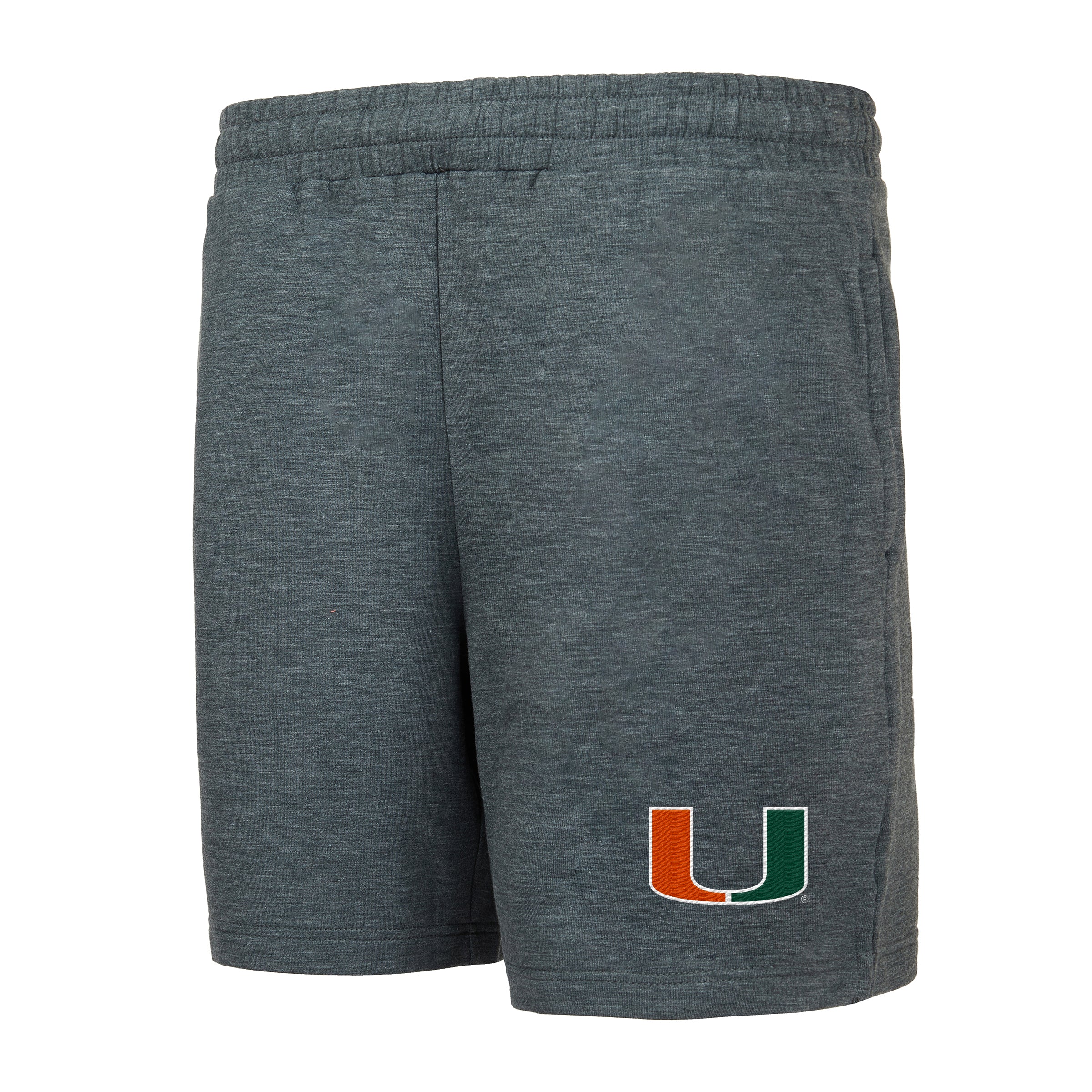 Miami Hurricanes Concepts Sport Powerplay Fleece Shorts - Charcoal