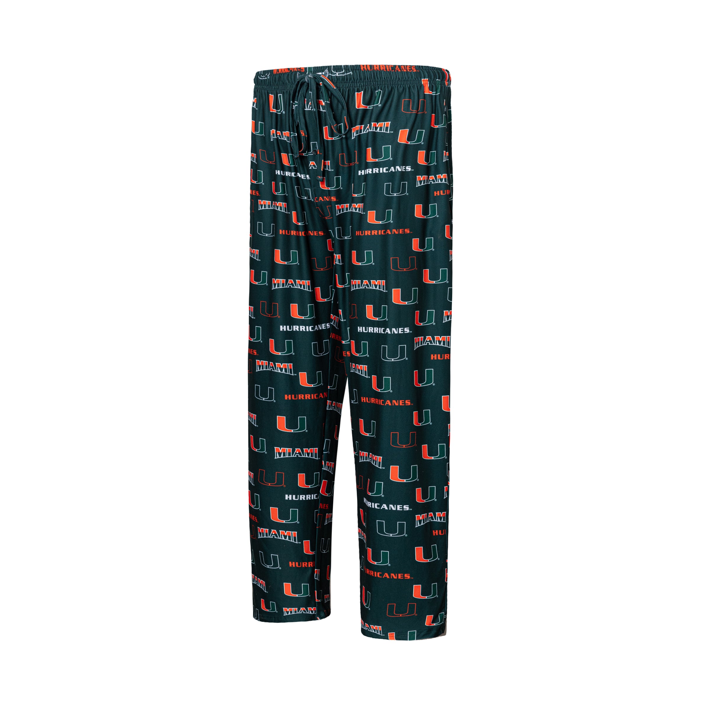 Miami Hurricanes Breakthrough AOP Lounge Pajama Pants -Green