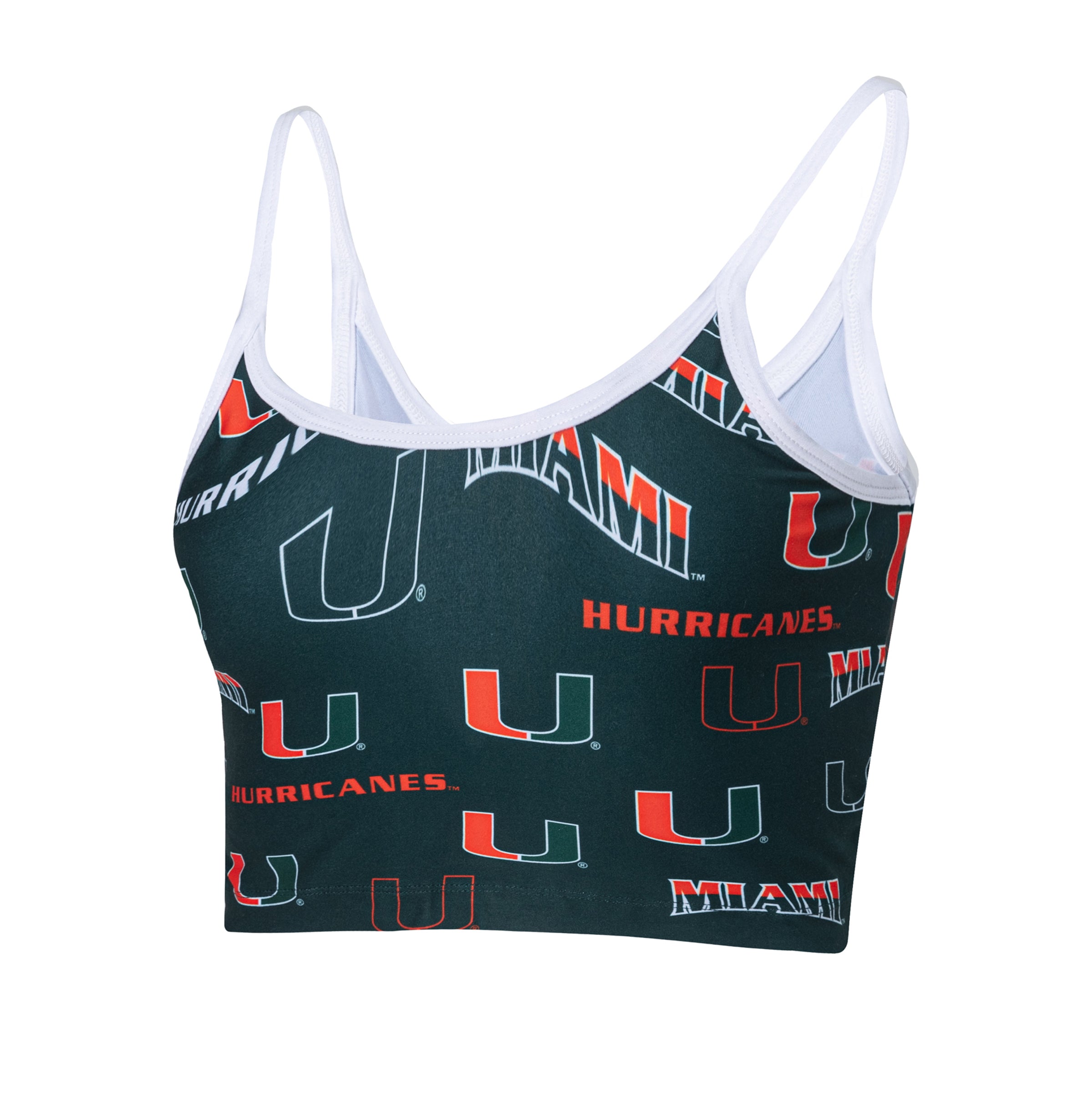 Miami Hurricanes Womens Breakthrough Bralette - Green