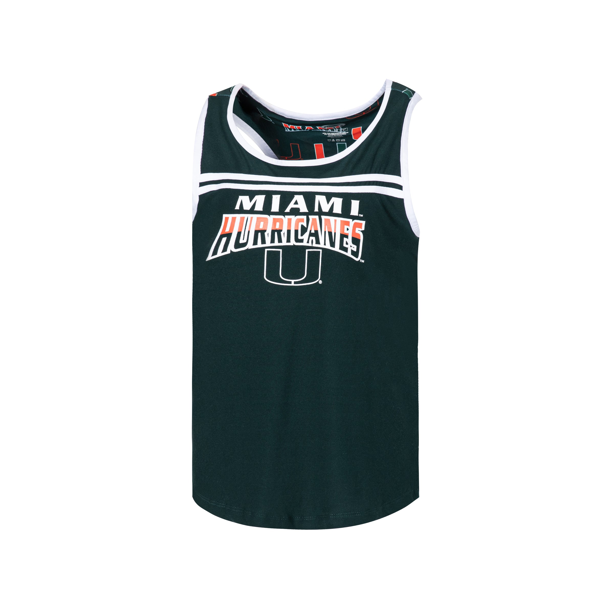 Miami Hurricanes Womens Breakthrough Knit Tank Top - Green