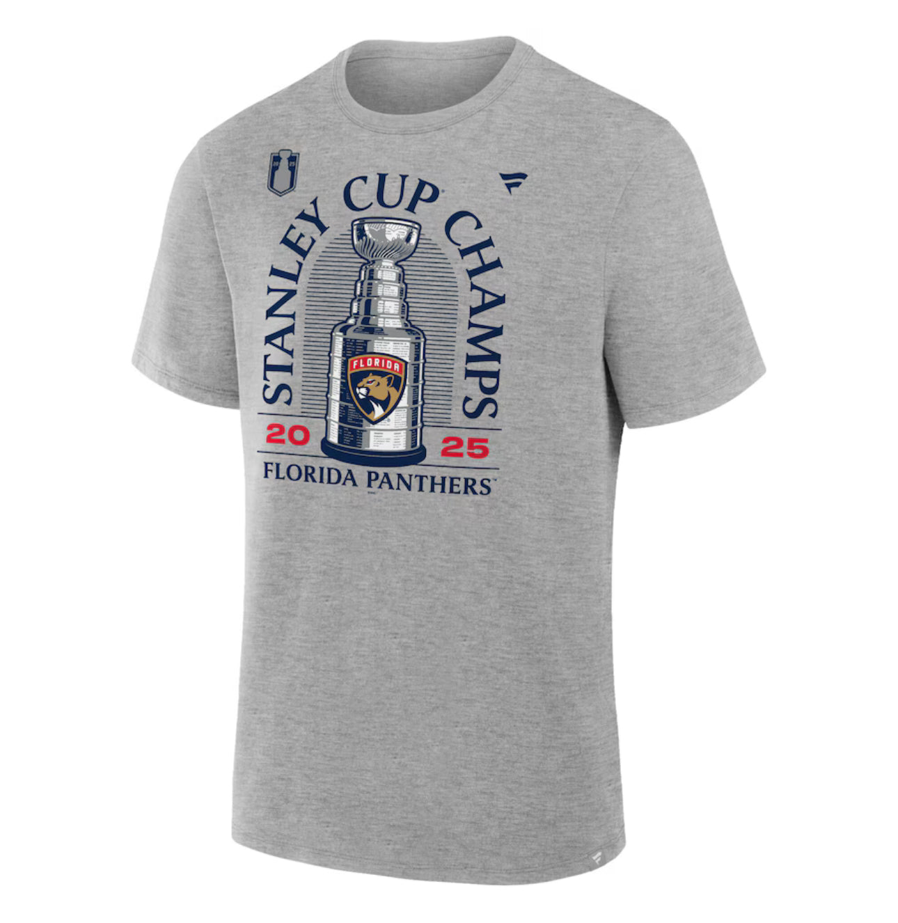 Florida Panthers 2025 Stanley Cup Champions Locker Room T-Shirt - Grey