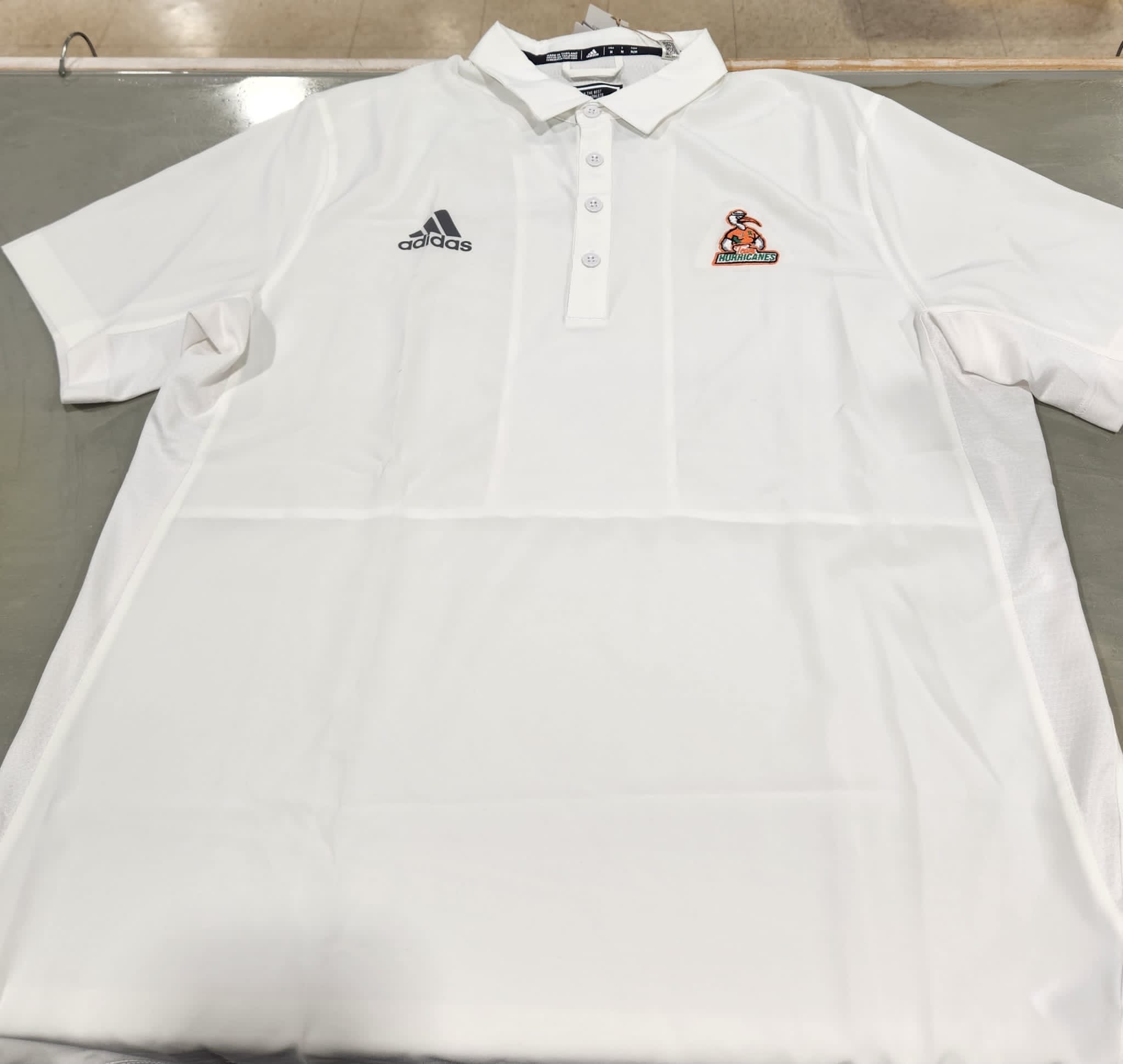 Team Hurricanes DCC Staff Polo White - HG7442