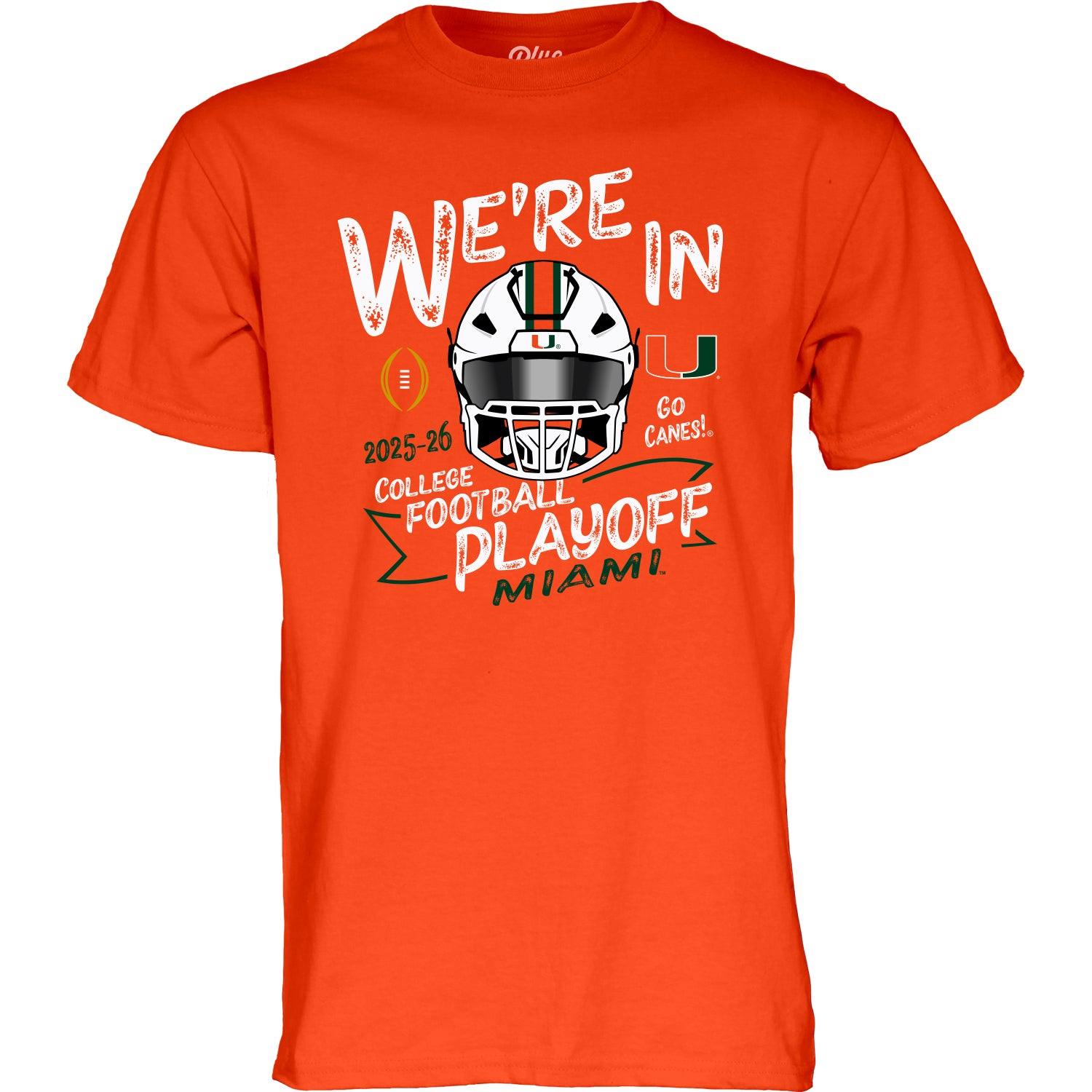 Pre-Order Miami Hurricanes 2025 Men's CFP T-Shirt - Orange