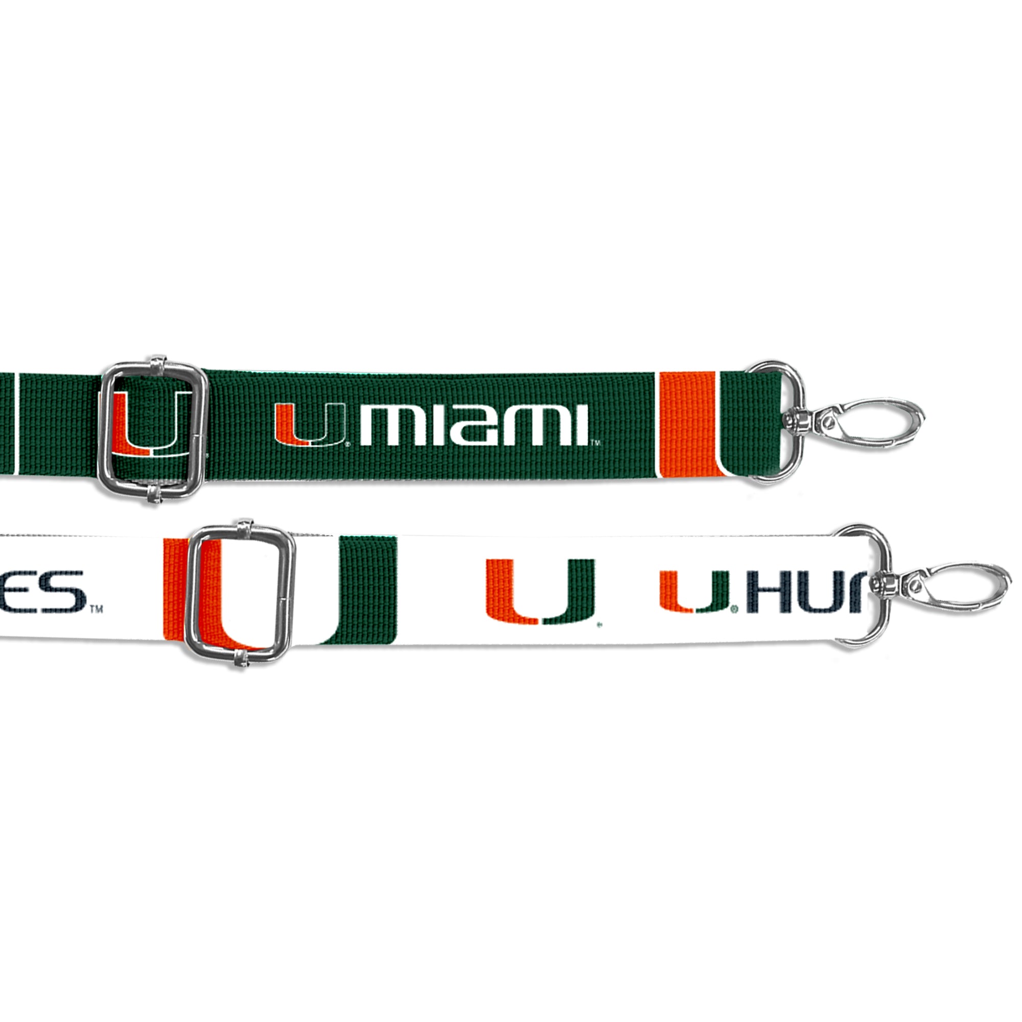 Miami Hurricanes Pattern Strap Clear Stadium Bag