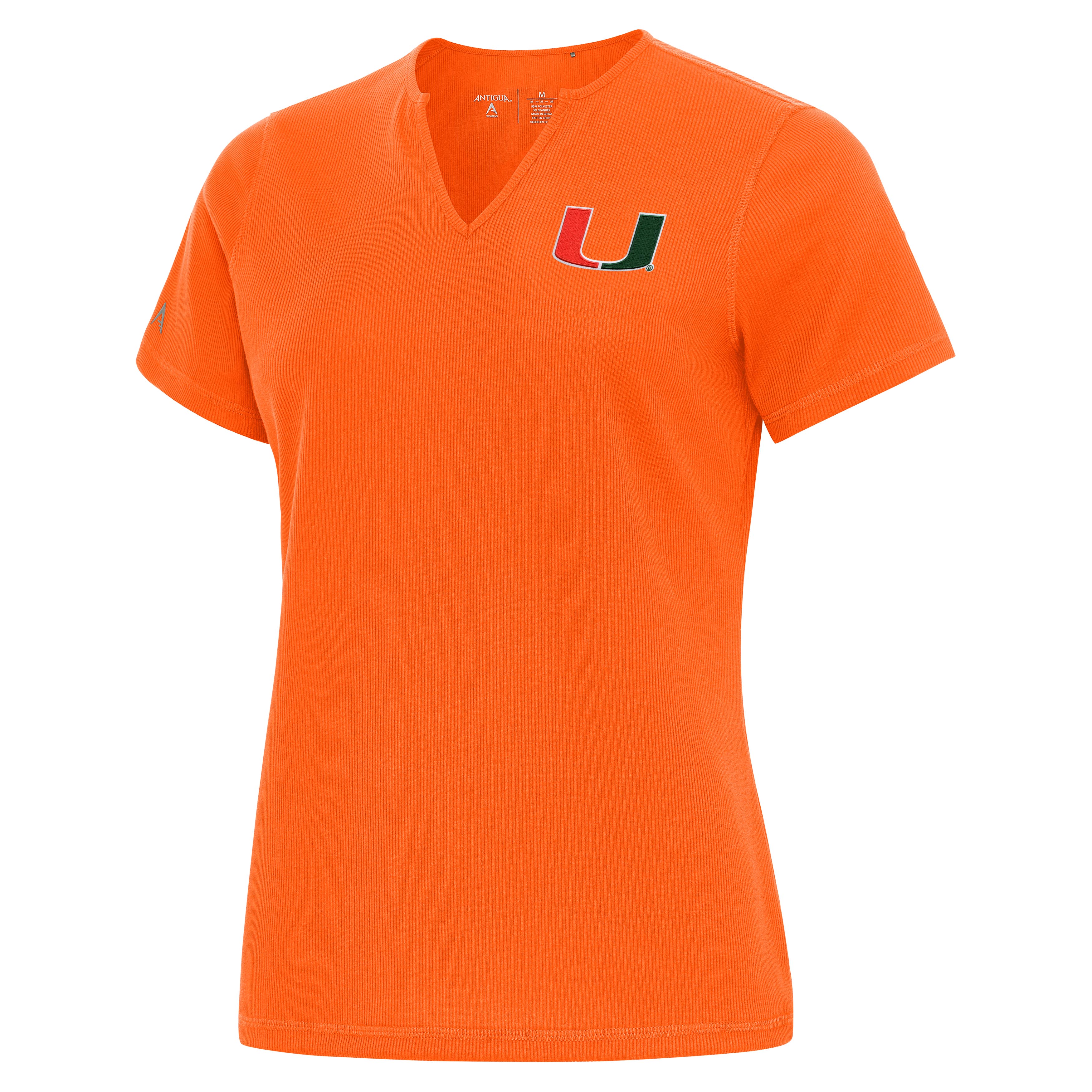 Miami Hurricanes Women's U Logo Traveler T-Shirt - Orange