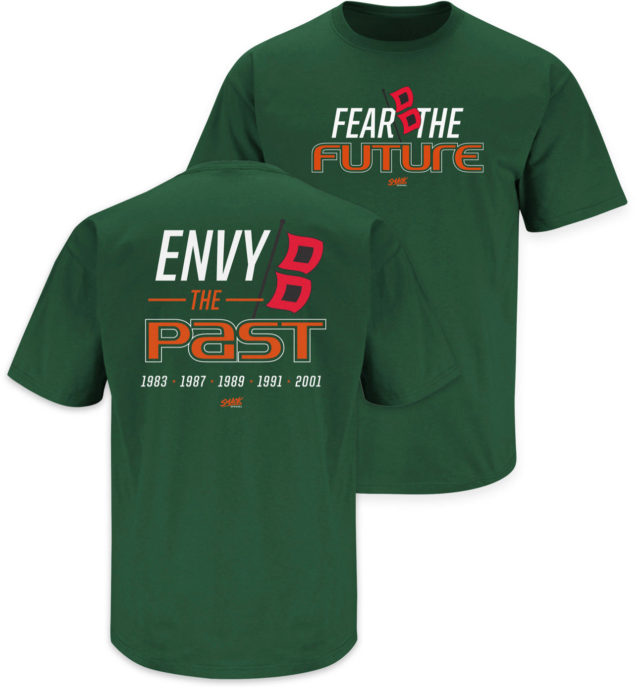 Miami Fear the Future - Envy the Past T-Shirt - Green