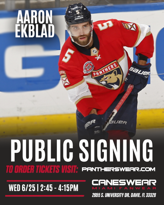 Aaron Ekblad Florida Panthers Public Signing