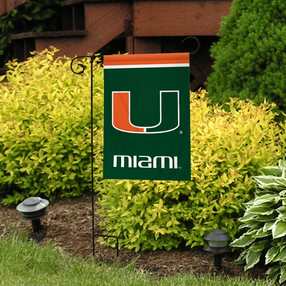 Miami Hurricanes Double Sided Garden Flag - U Miami