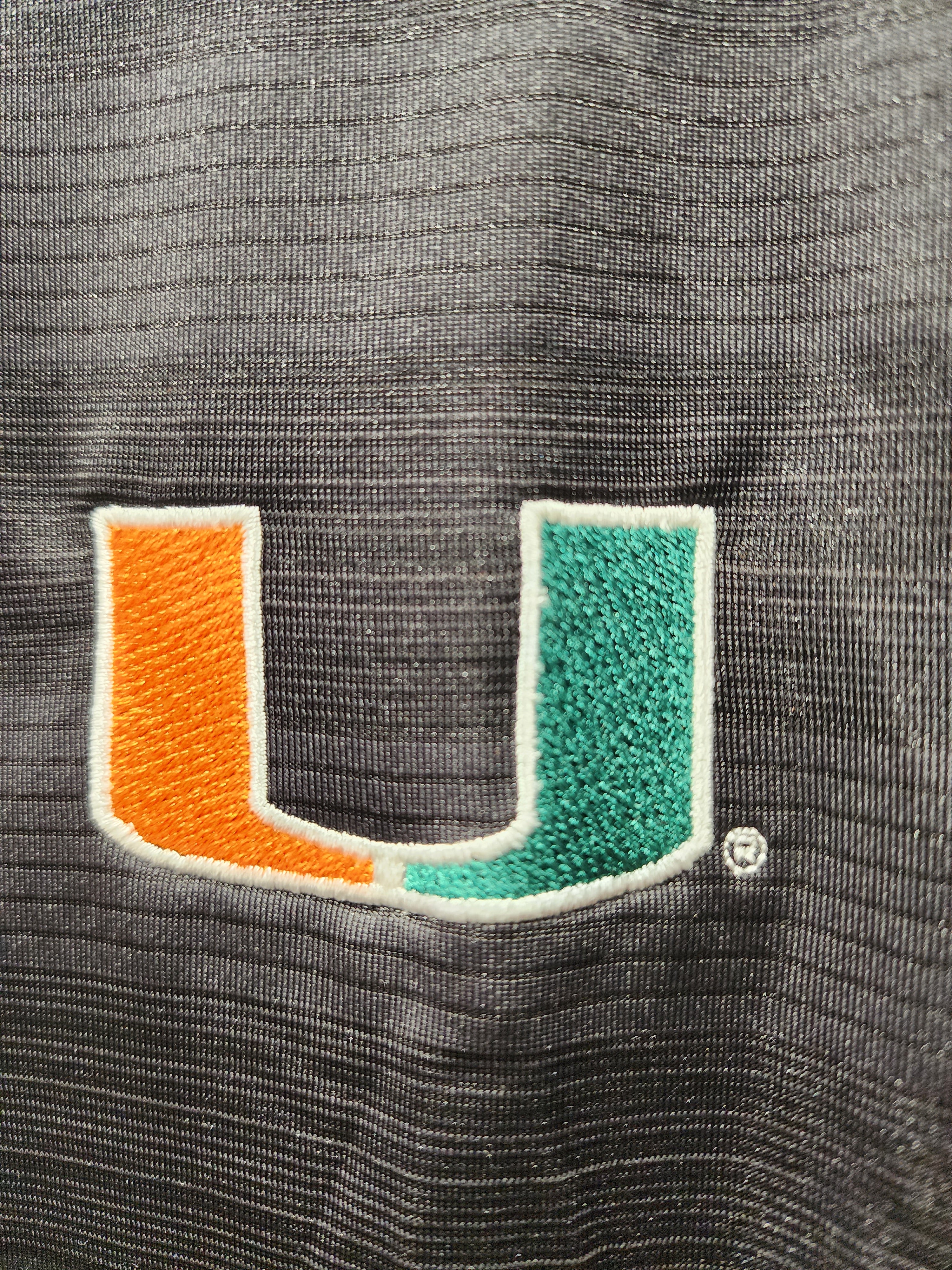 Miami Hurricanes Antigua Compass Polo - Black
