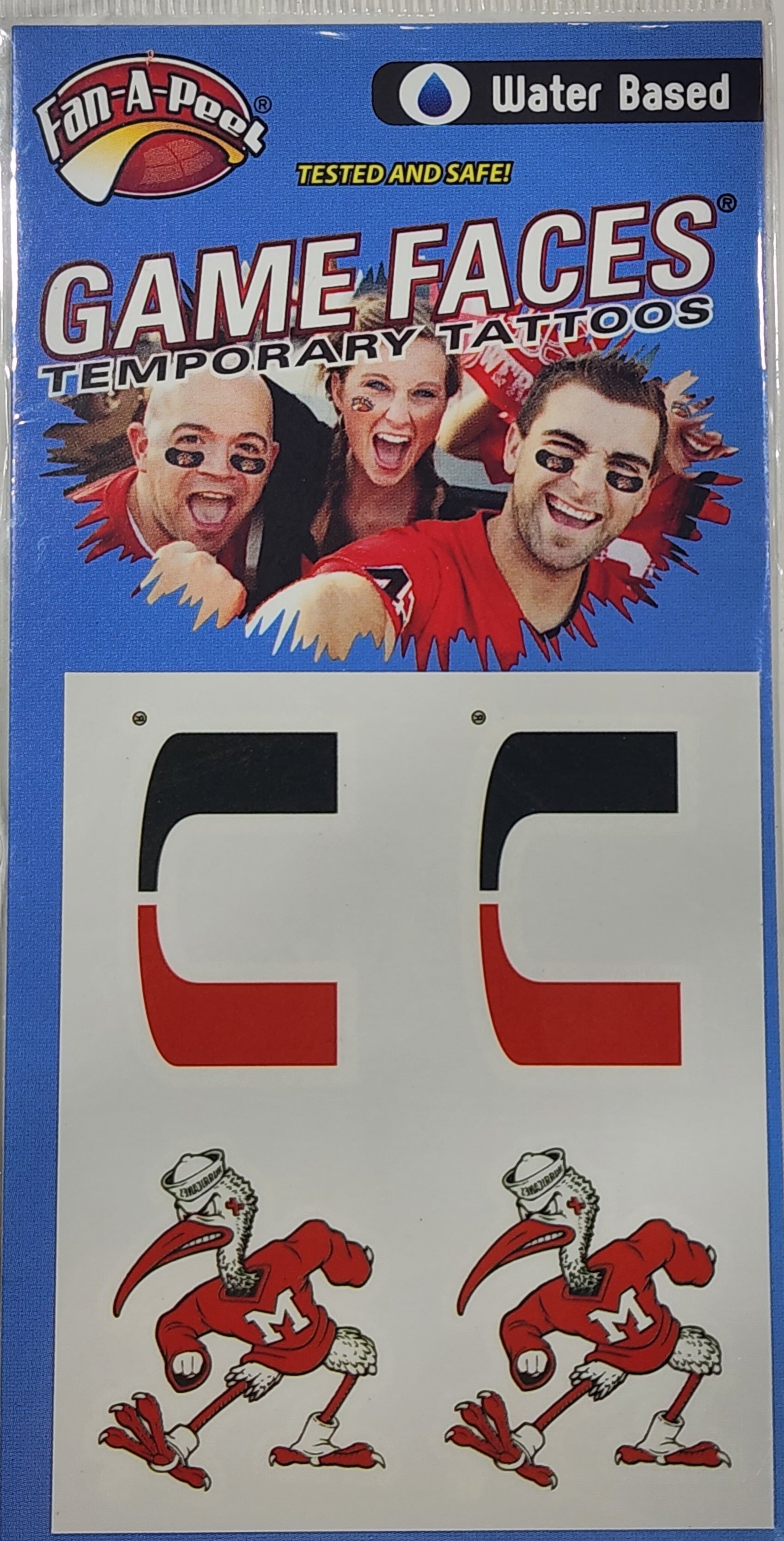 Miami Hurricanes Temporary Tattoos Water Based - 4 Pack