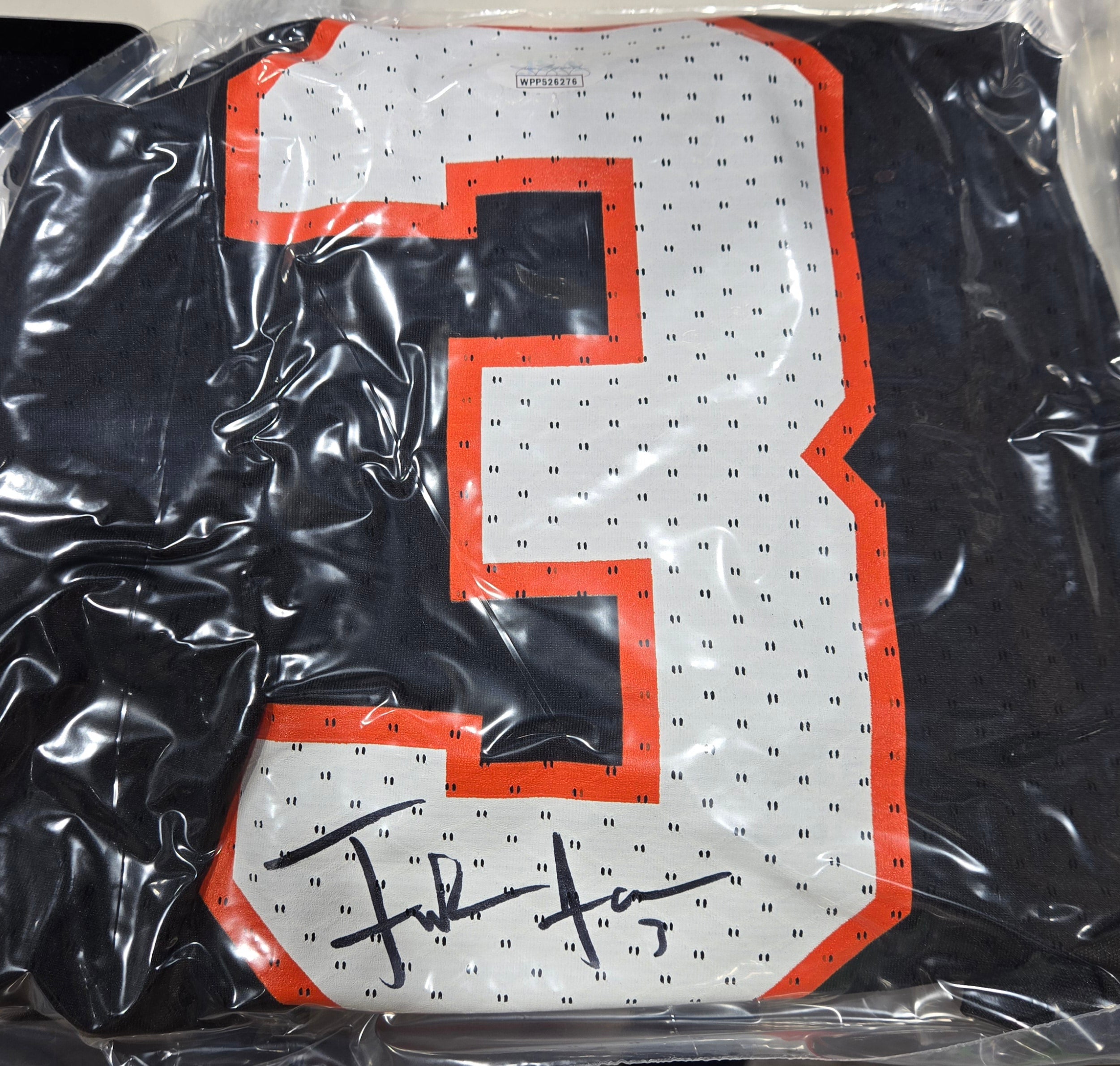 Miami Hurricanes adidas #3 Frank Gore Signed Jersey w/COA- Black