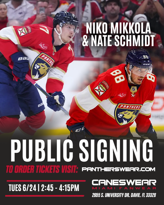 Niko Mikkola Florida Panthers Public Signing