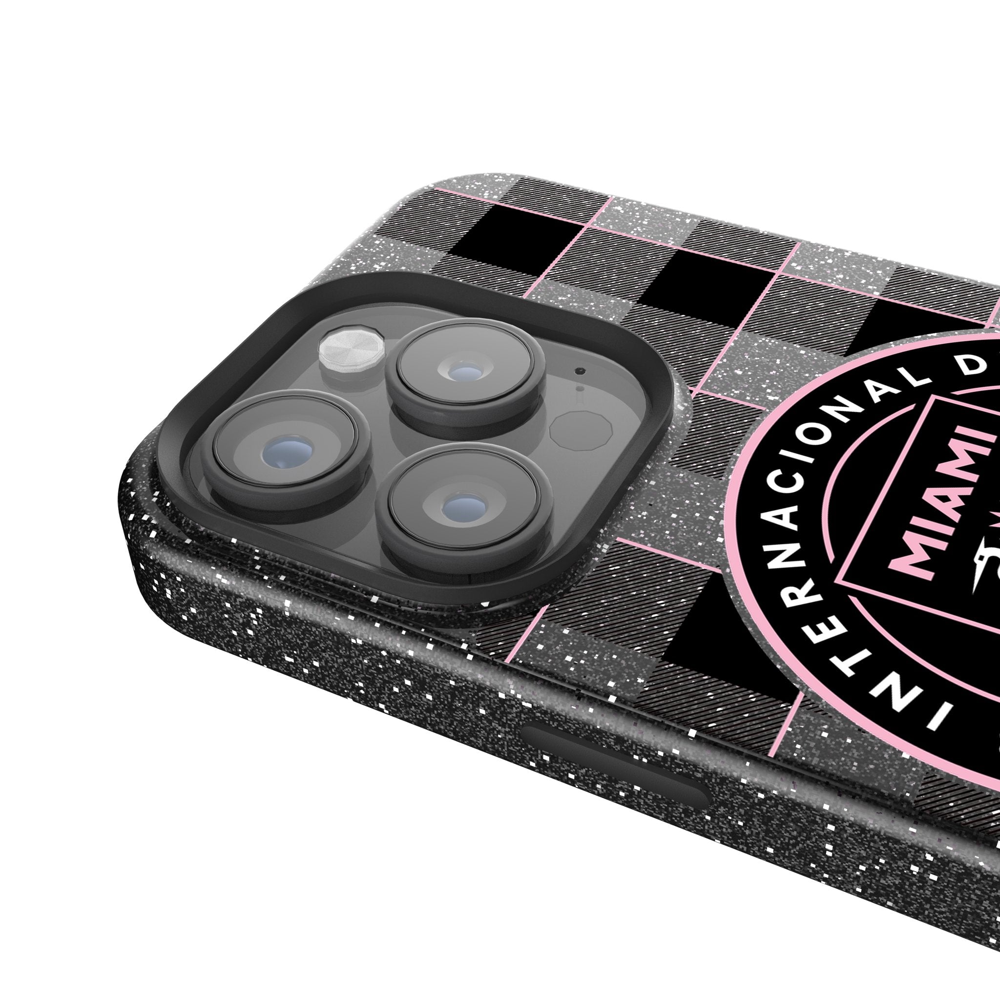 Inter Miami CF Plaid Bling Phone Case