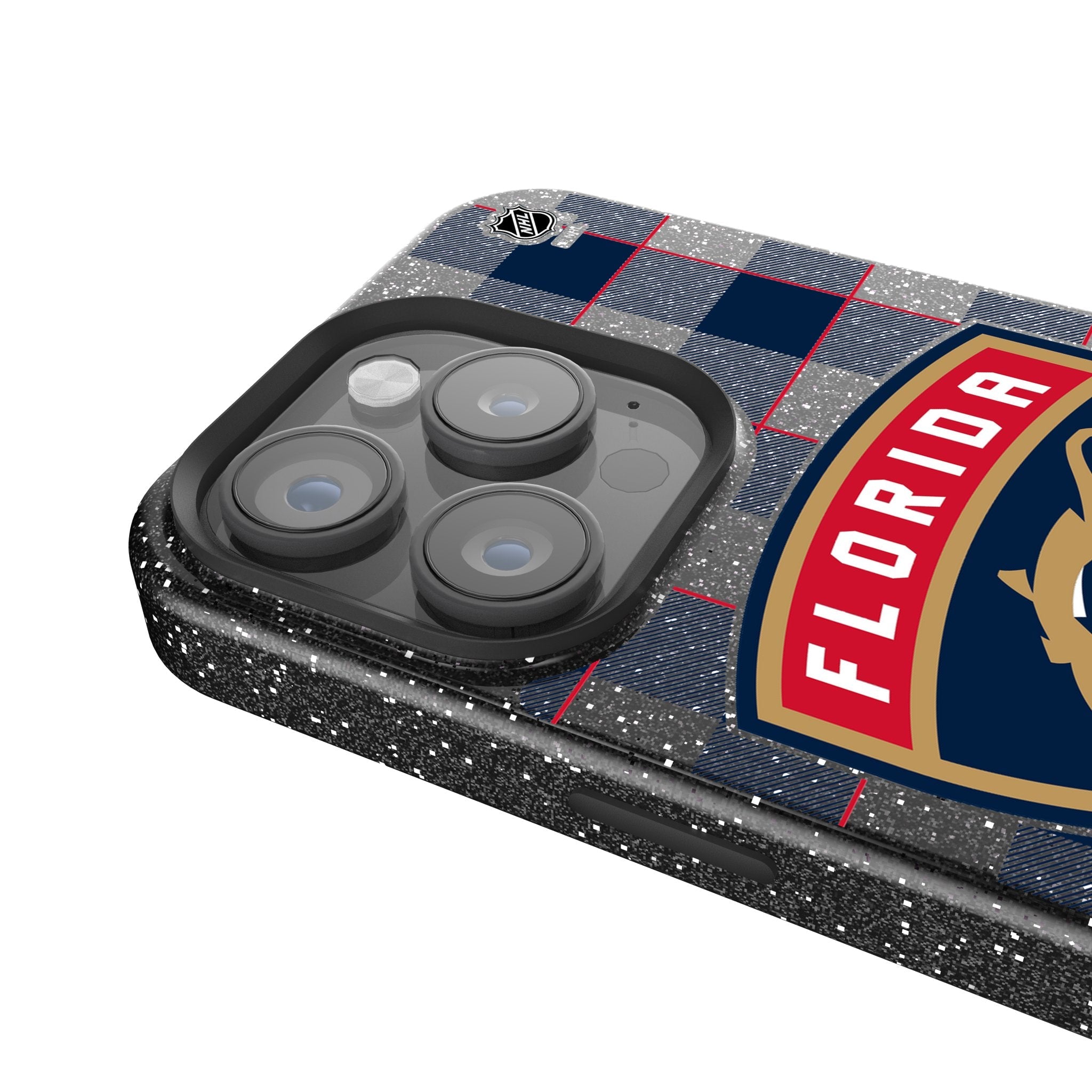 Florida Panthers Plaid Bling Phone Case