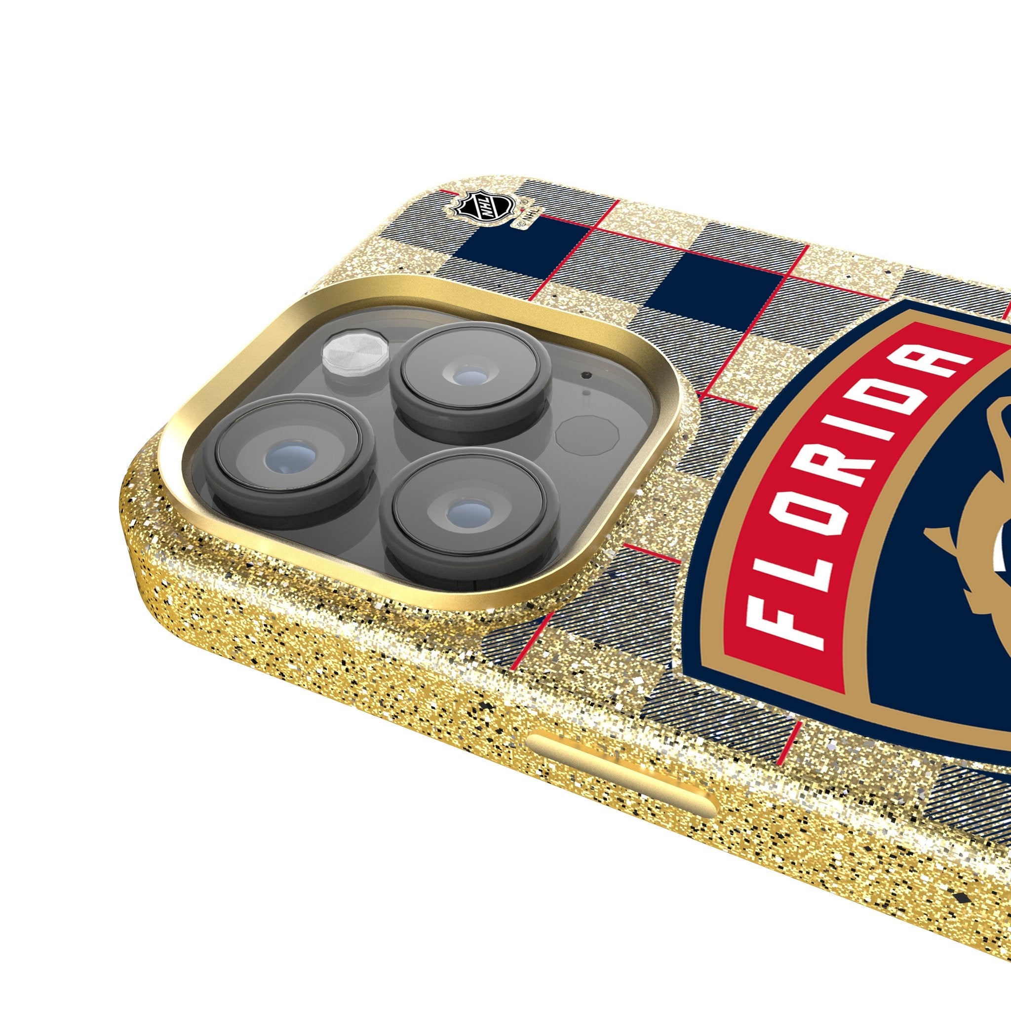 Florida Panthers Plaid Bling Phone Case