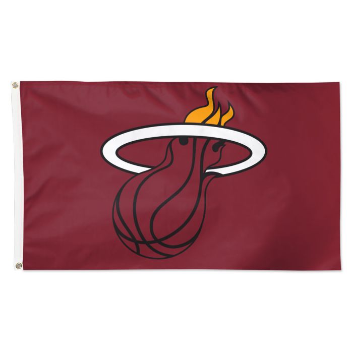 Miami Heat Primary Logo 3x5 Banner Flag - Red