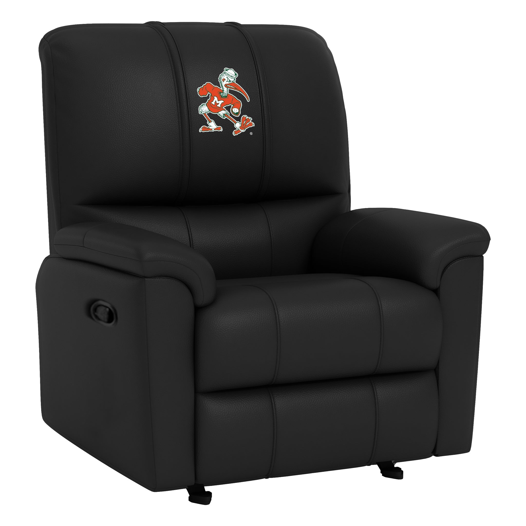 Rocker Recliner with Miami Hurricanes Secondary Logo