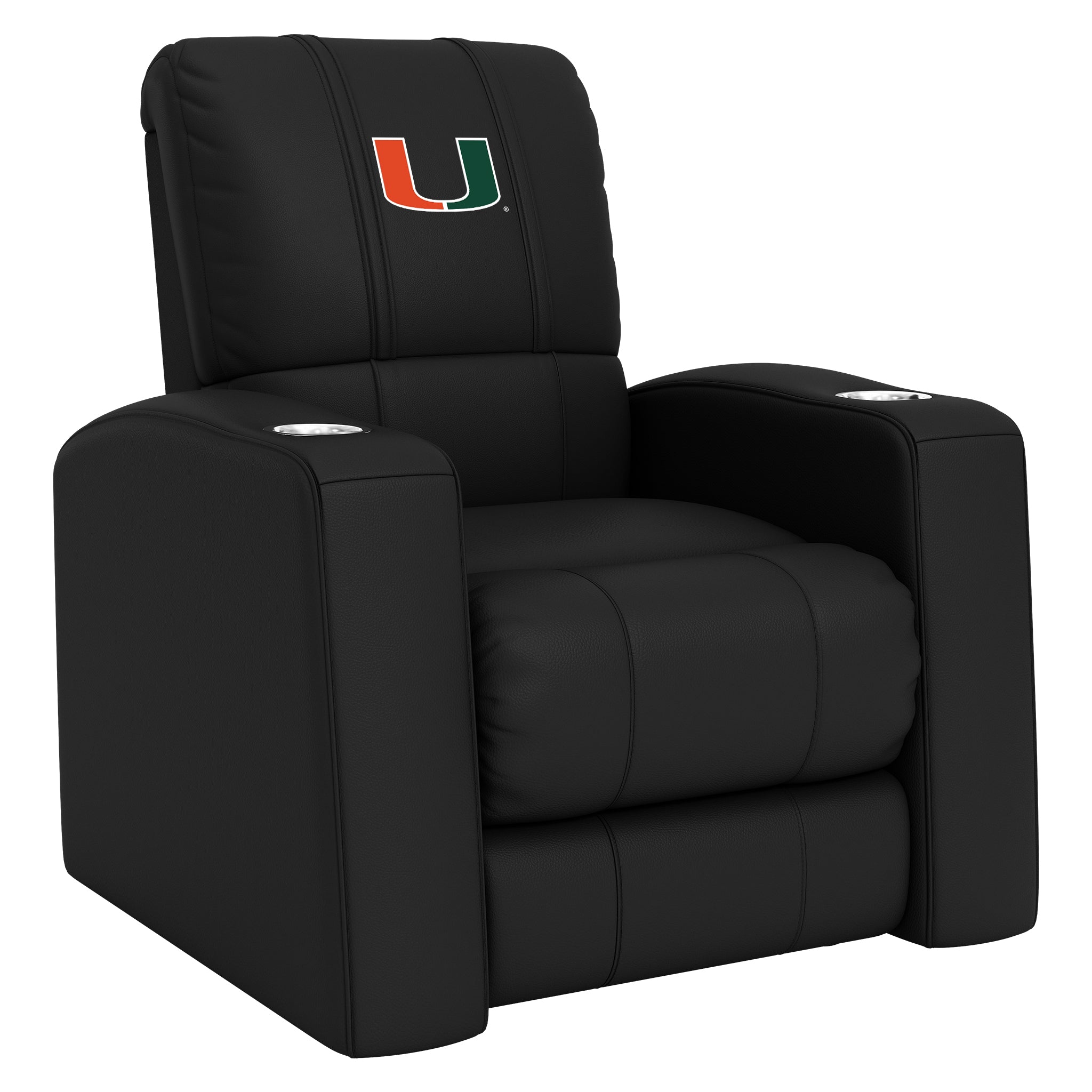 Relax Home Theater Recliner with Miami Hurricanes Logo