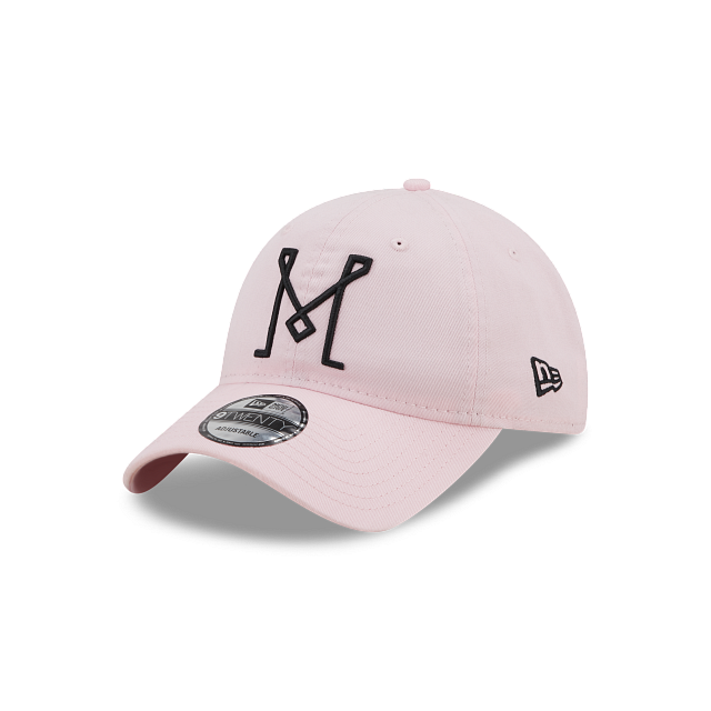 Inter Miami CF MLS New Era 9Twenty 'M' Logo Adjustable Hat - Pink