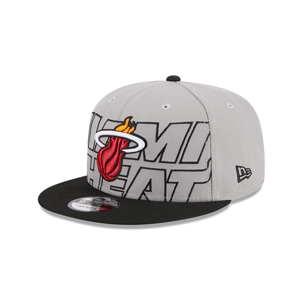 Miami Heat New Era 2023 NBA Draft 9FIFTY Snapback Hat - Grey