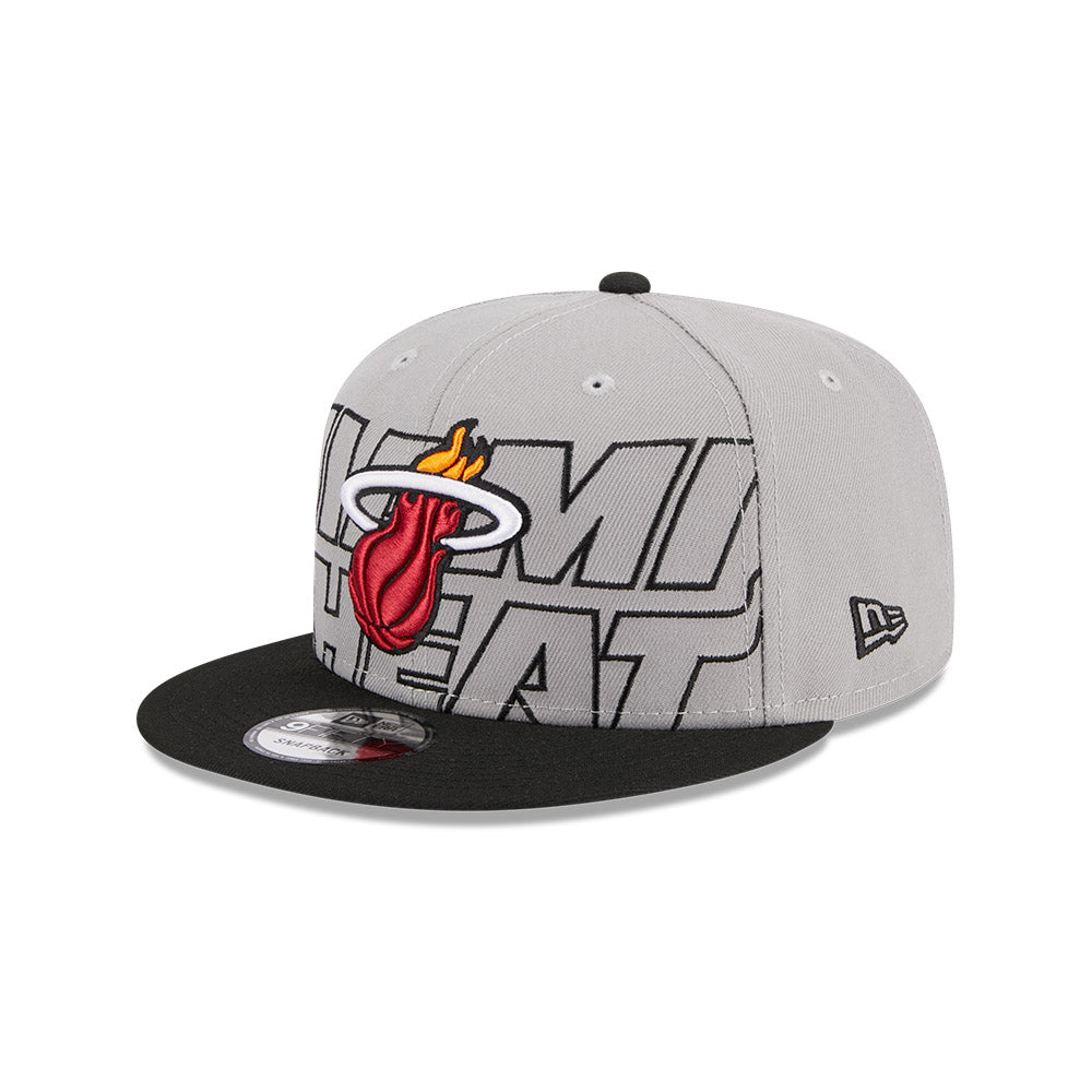 Miami Heat New Era 2023 NBA Draft 9Fifty Snapback Hat - Grey