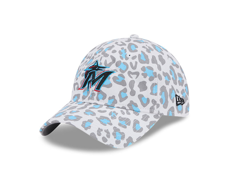 Miami Marlins New Era Women's 9Twenty Bagheera Adjustable Hat - White