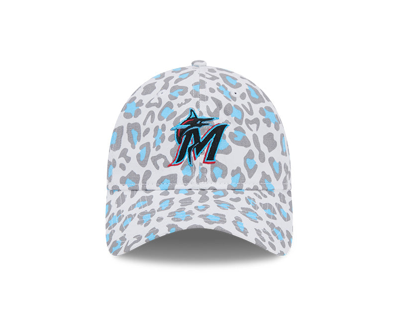 Miami Marlins New Era Women's 9Twenty Bagheera Adjustable Hat - White