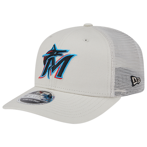 Miami Marlins New Era 9Seventy Canvas Mesh Back Stretch-Snap Hat - Sto Miami Marlins New Era 9Seventy Canvas Mesh Back Stretch-Snap Hat - Sto