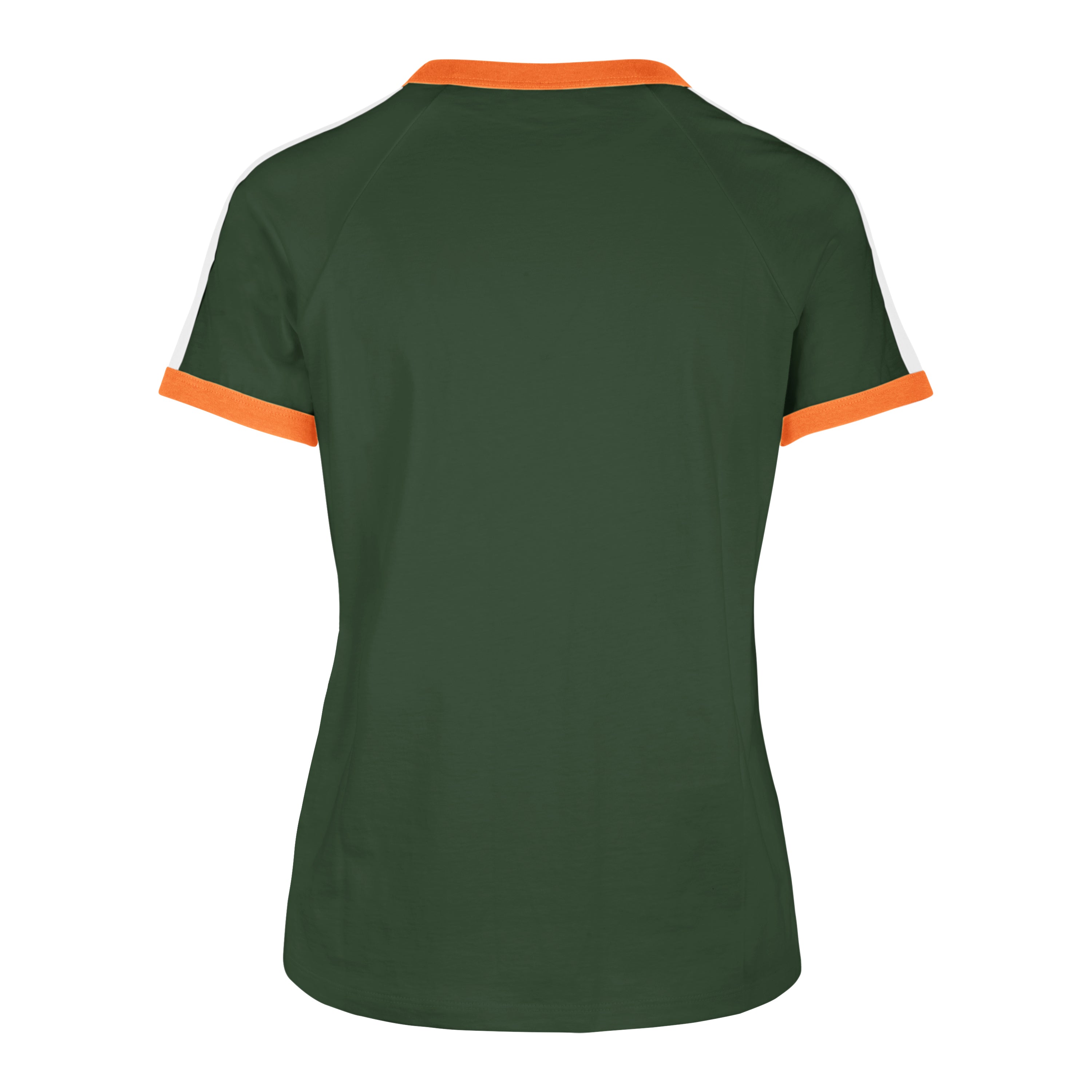 Miami Hurricanes 47 Brand Womens Double Header Sweet Heat T-Shirt - Green