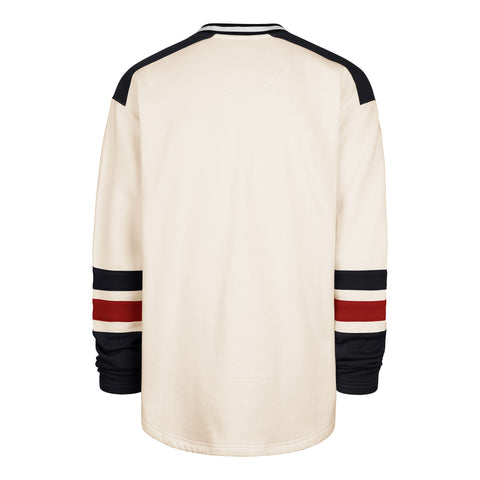 Florida Panthers '47 Brand V-Neck Benchmark Netminder Pullover Sweater - Cream