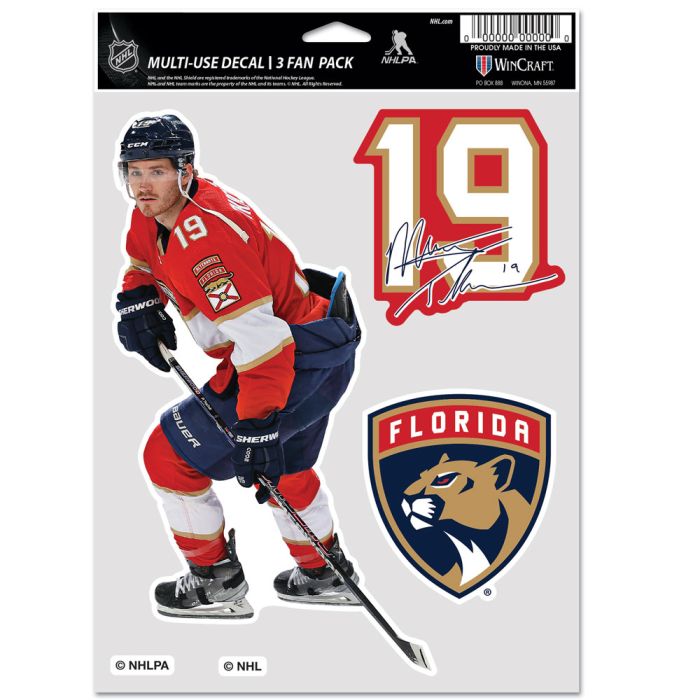 Florida Panthers Matthew Tkachuk Multi-Use 3 Pack Fan Decals