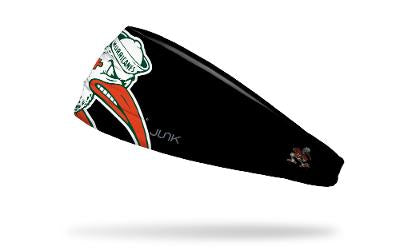 Miami Hurricanes Headband Sebastian Ibis - Black