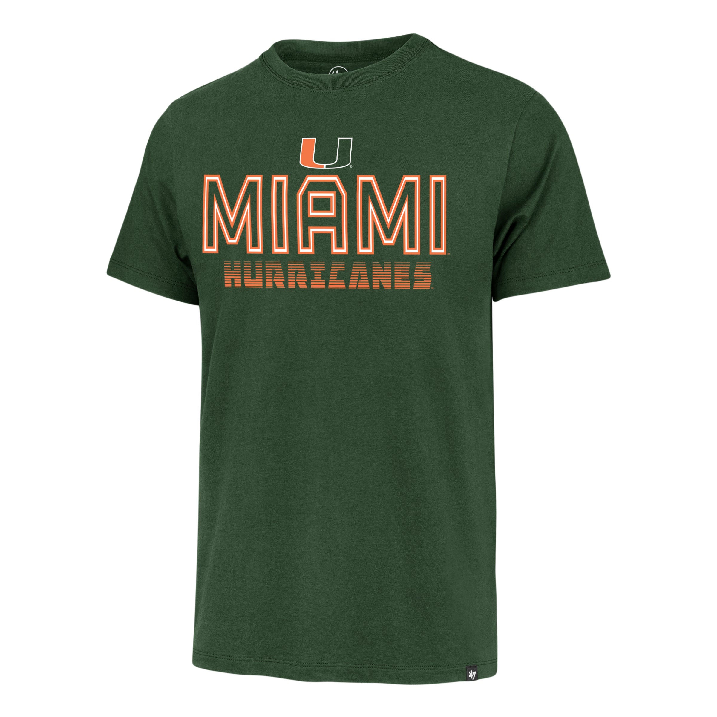 Miami Hurricanes 47 Brand Byline Franklin T-Shirt - Green