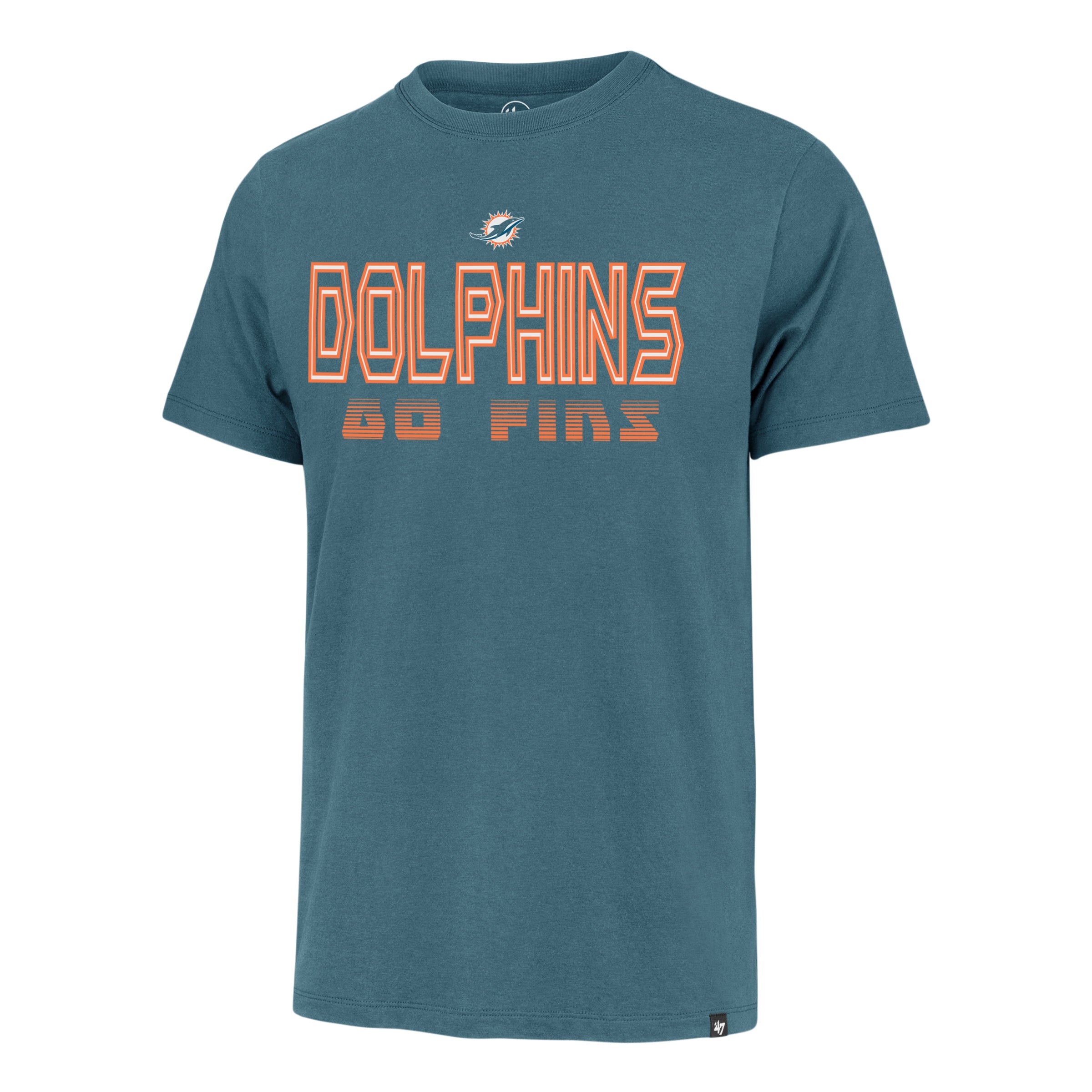 Miami Dolphins '47 Brand Byline Franklin T-Shirt - Teal