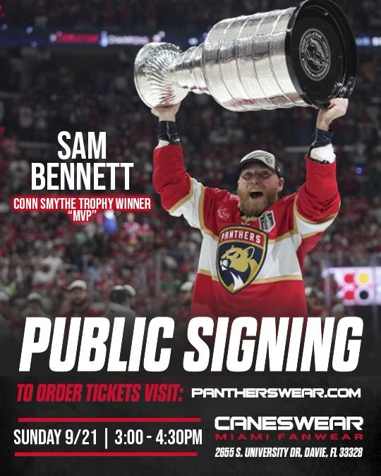 Sam Bennett Florida Panthers Public Signing
