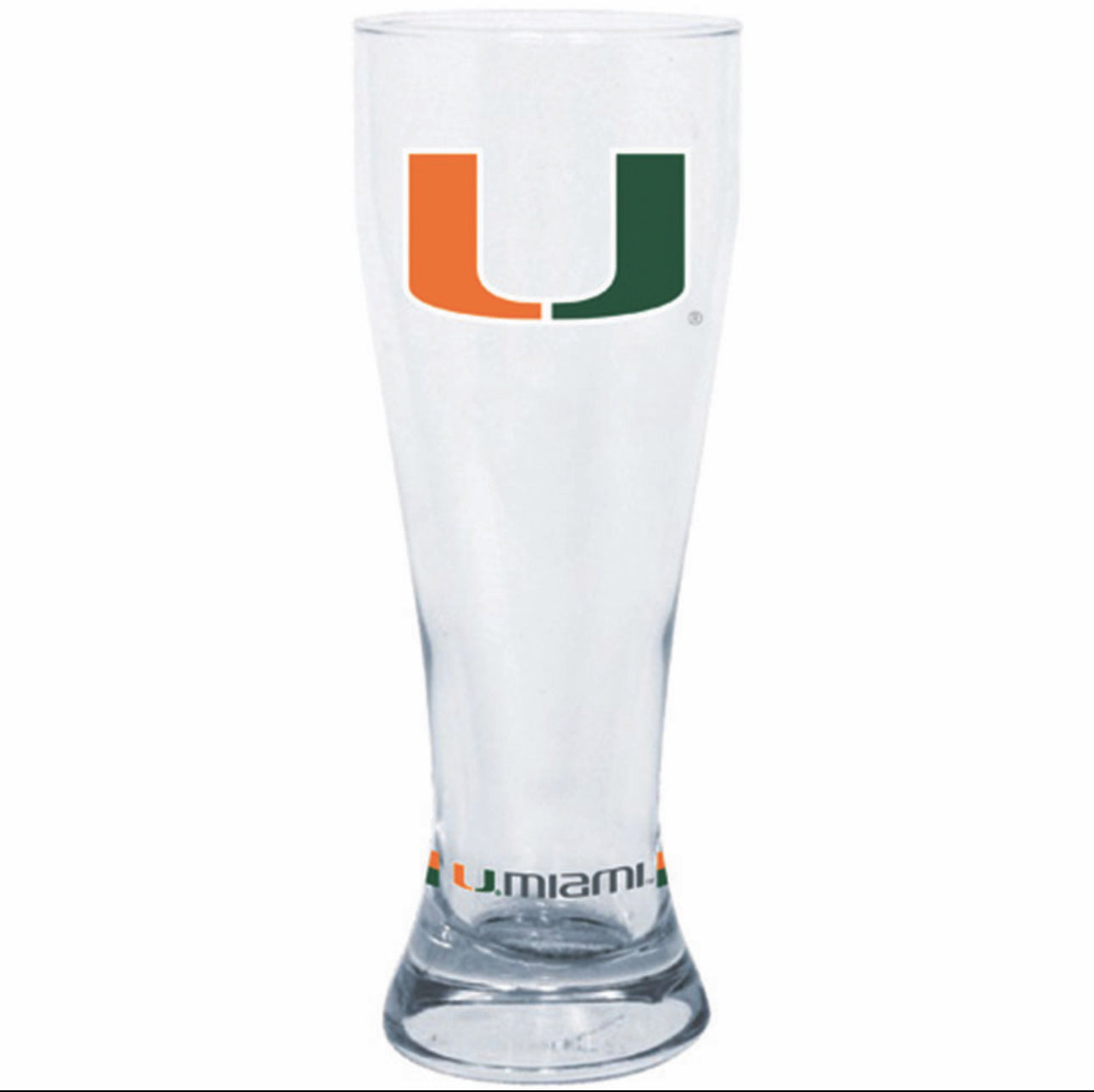 Miami Hurricanes Pilsner Glass - 23oz