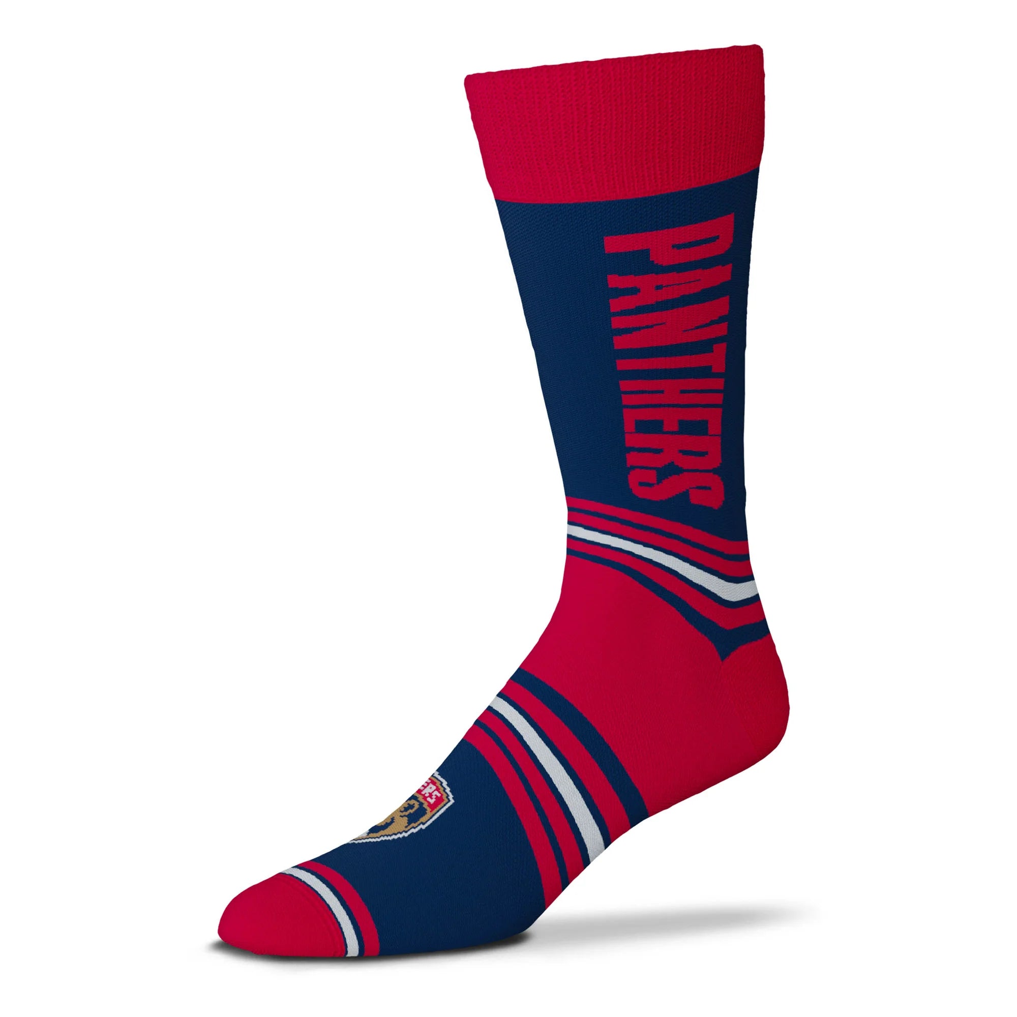 Florida Panthers For Bare Feet OSFM Crew Socks - Blue/Red