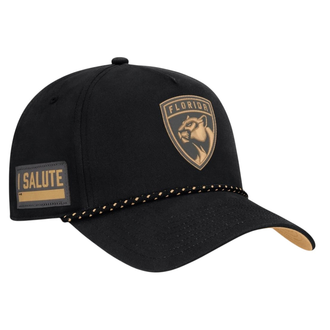 Florida Panthers Fanatics Military Appreciation Adjustable Rope Hat - Black