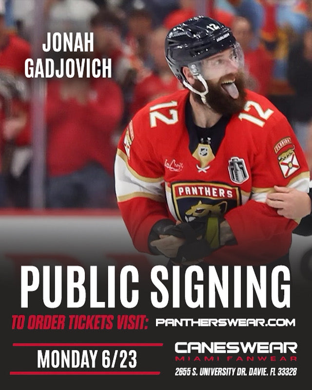 Jonah Gadjovich Florida Panthers Public Signing