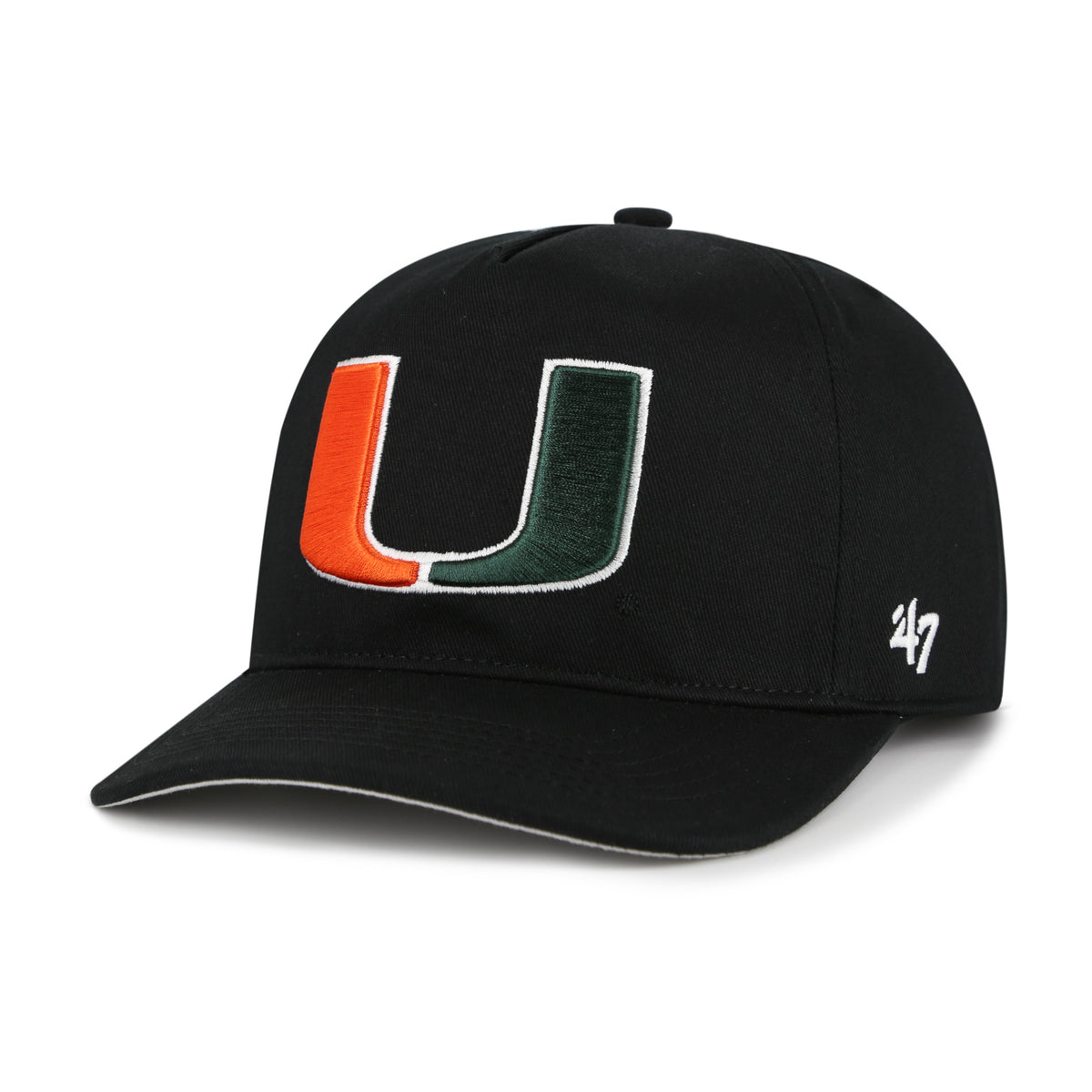 Miami Hurricanes 47 Brand Primary Logo Hitch Hat - Black