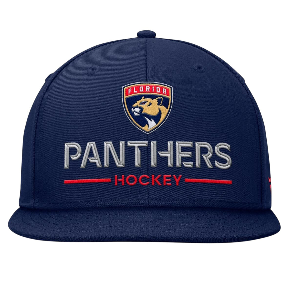 Florida Panthers Fanatics Authentic Pro Rink Snapback Flat Brim Hat - Navy