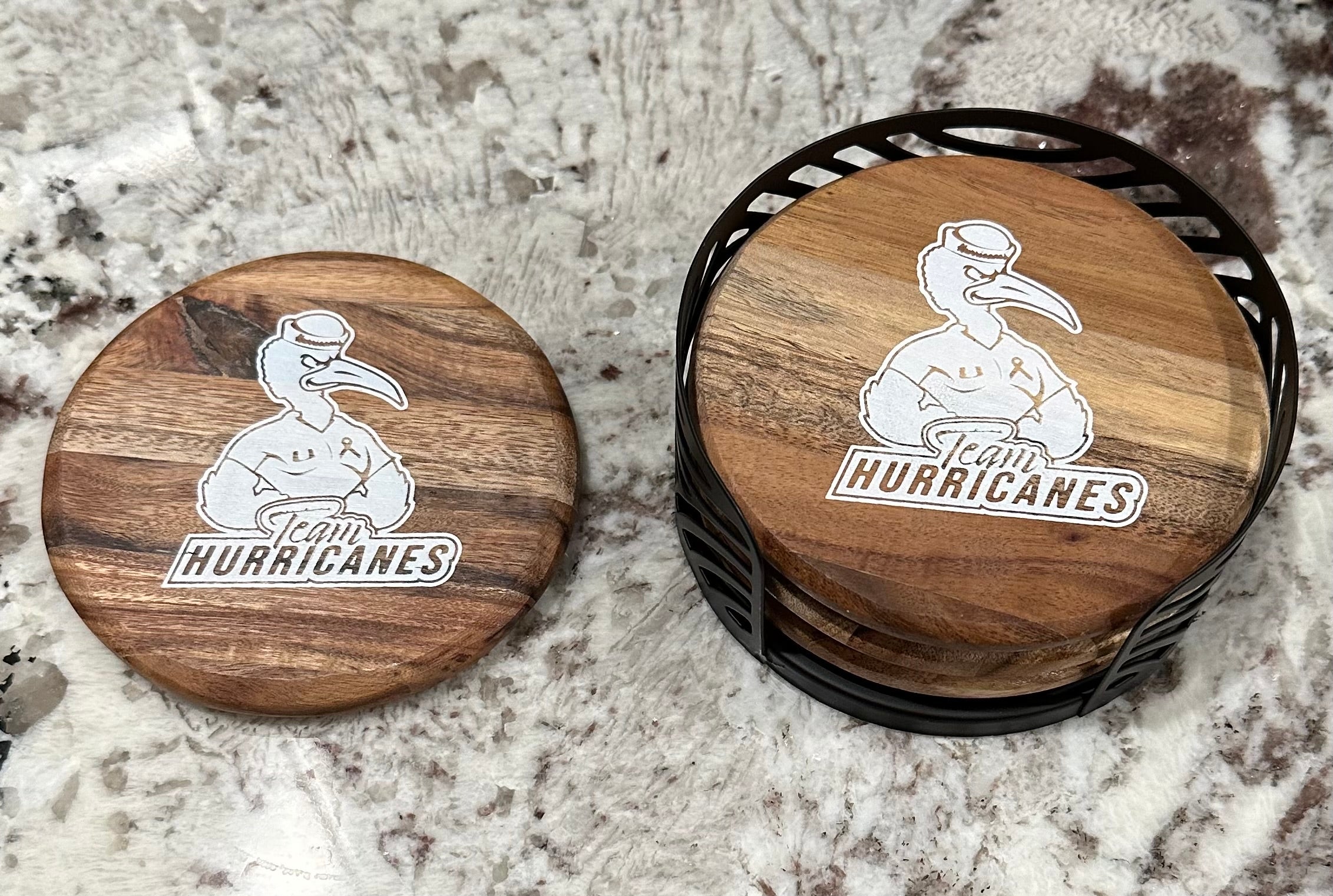 Team Hurricanes DCC Coaster Set