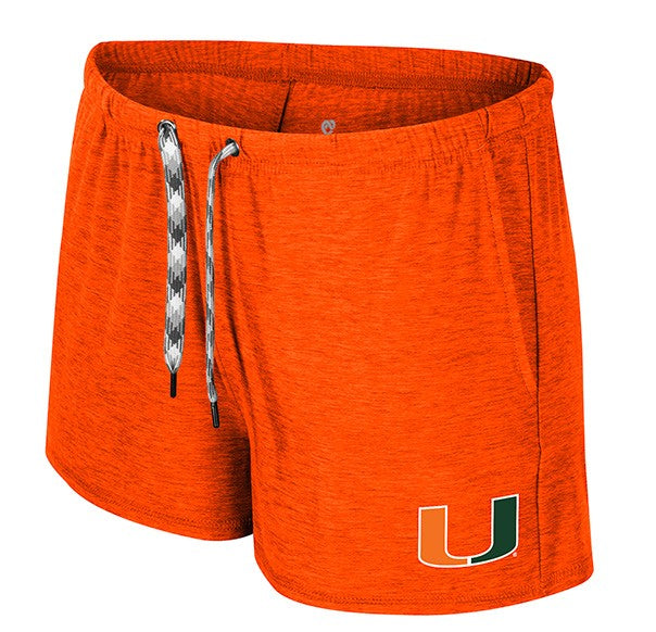 Miami Hurricanes Colosseum Women's Dash Shorts - Orange