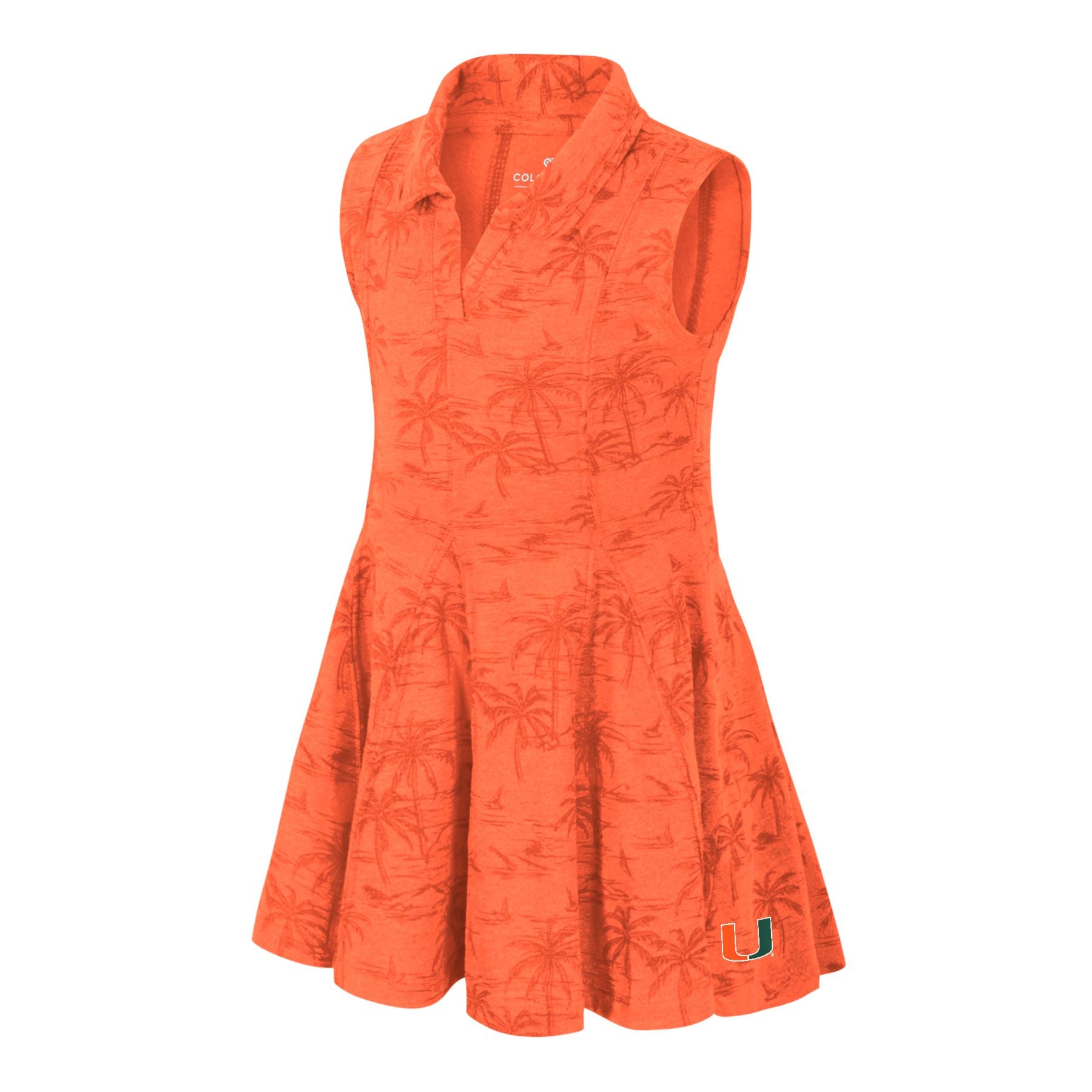 Miami Hurricanes Colosseum Toddler Joy Polo Dress - Orange