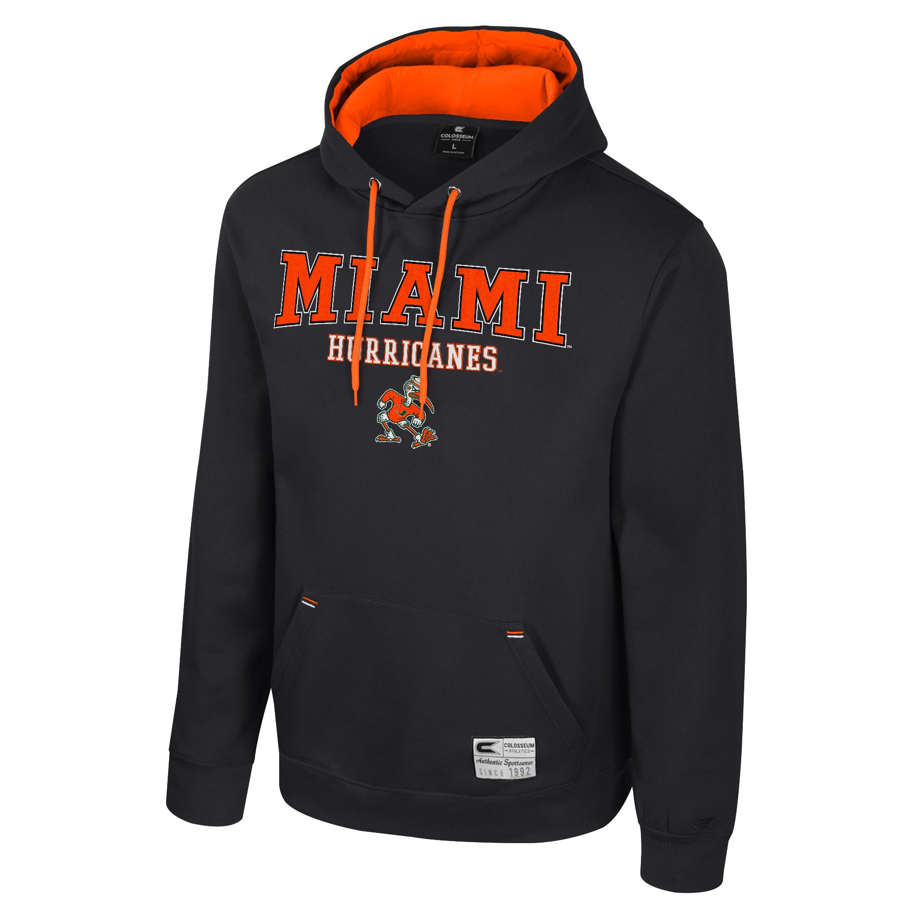 Miami Hurricanes Colosseum Sebastian Charlie Hoodie - Black