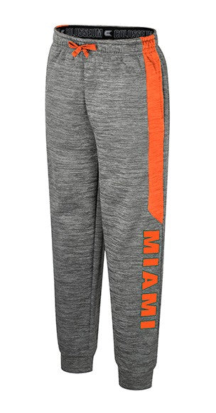 Miami Hurricanes Colosseum Youth Rylos Fleece Pants - Grey