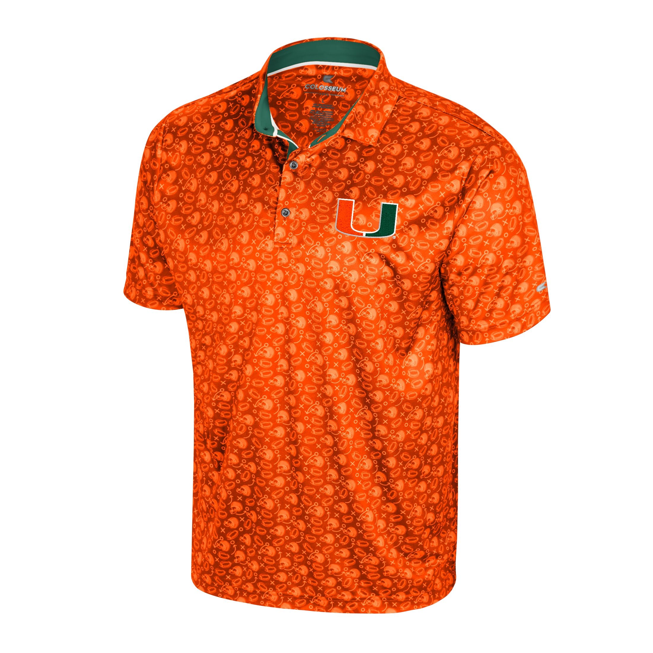 Miami Hurricanes Colosseum Game Play Polo - Orange