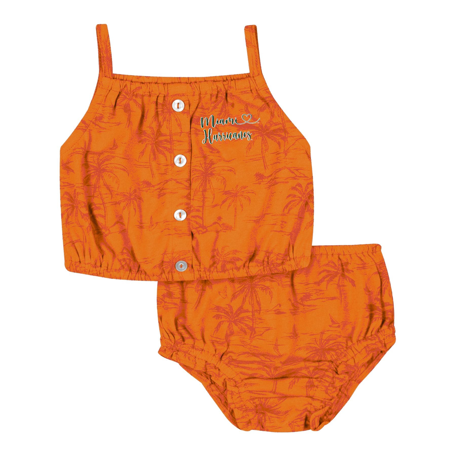 Miami Hurricanes Colosseum Infant Joy Tank & Bloomer Set - Orange
